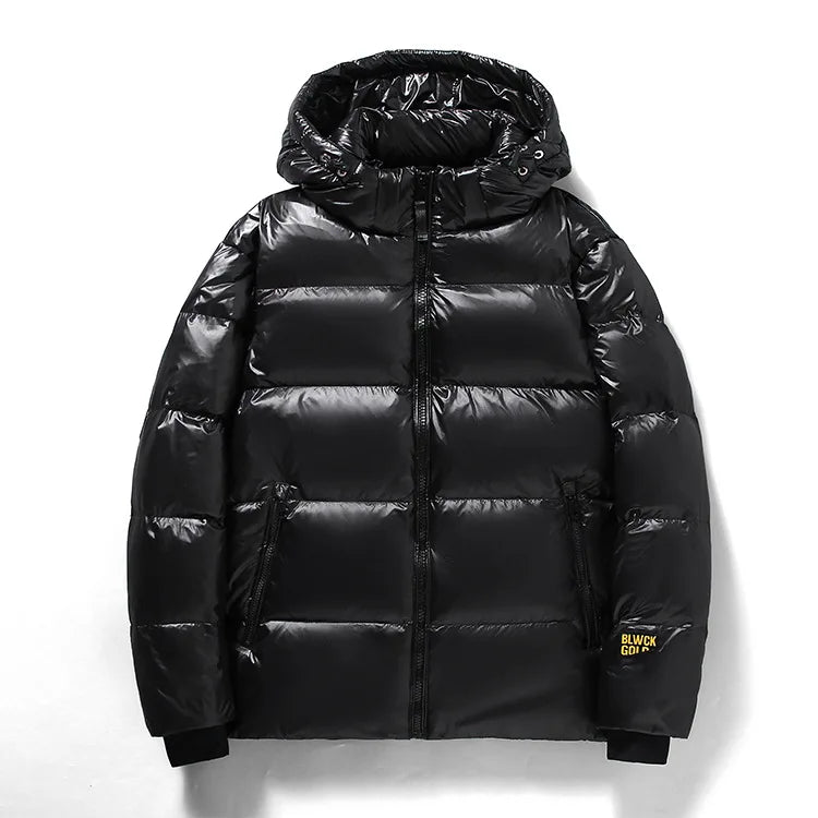 Heren winter donsjack met capuchon