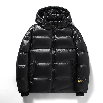 Heren winter donsjack met capuchon
