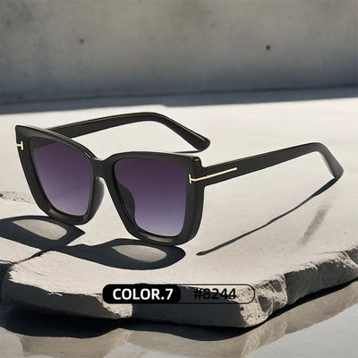 Oversized Cat-Eye Zonnebril Met UV-Bescherming Voor Dames