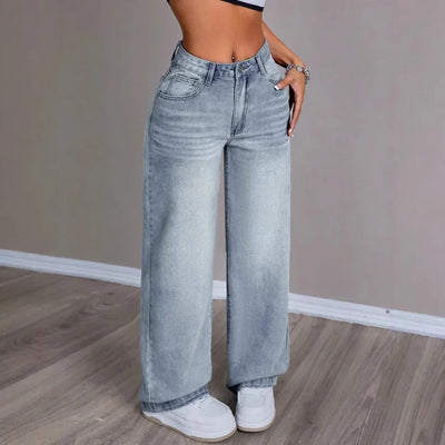 Vintage wijde jeans voor dames