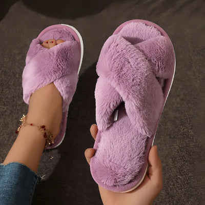 Pantoffels met open teen voor dames