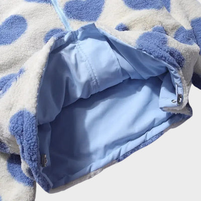 Dames Fleece Jas | Zip-Up Jacket met Hoge Kraag