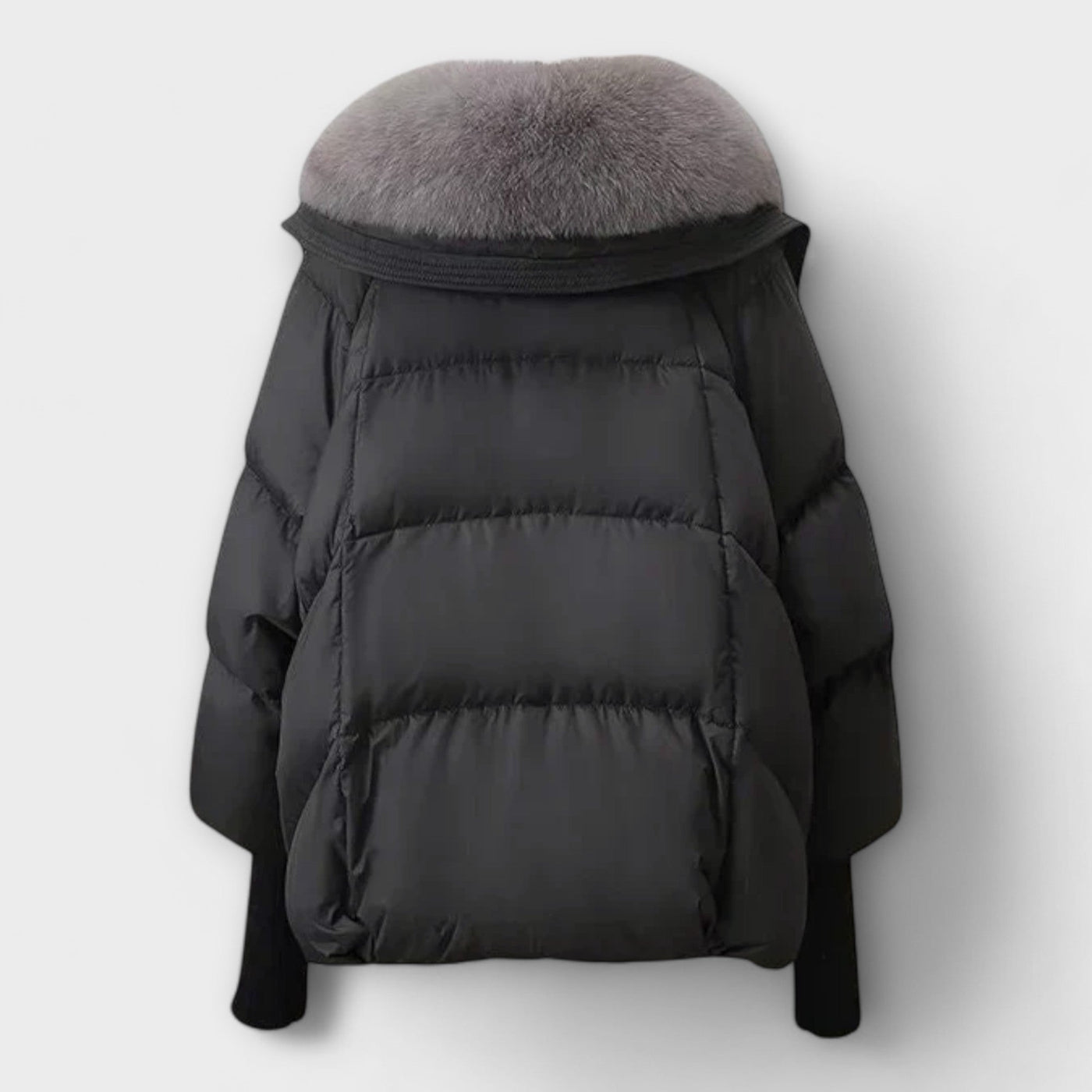 Winterjas voor vrouwen met imitatiebont en ceintuur