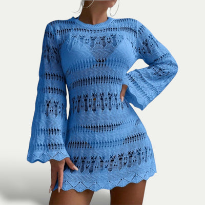 Luchtige Strand Cover-Up met Golfrand