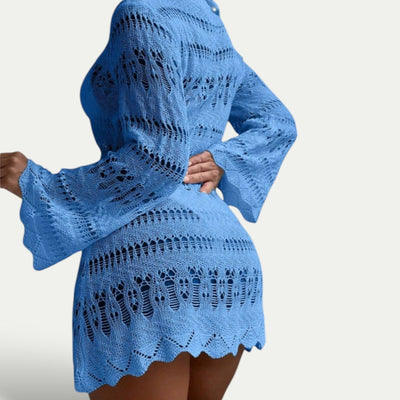 Luchtige Strand Cover-Up met Golfrand