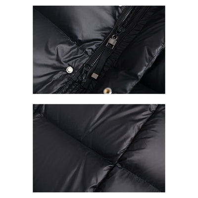 Dames Lange Gewatteerde Winterjas met Capuchon | Warme Puffer Coat