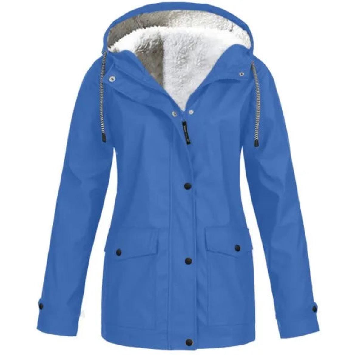 Dames Winterjas met Capuchon | Jas met Fleece Voering en Grote Zakken