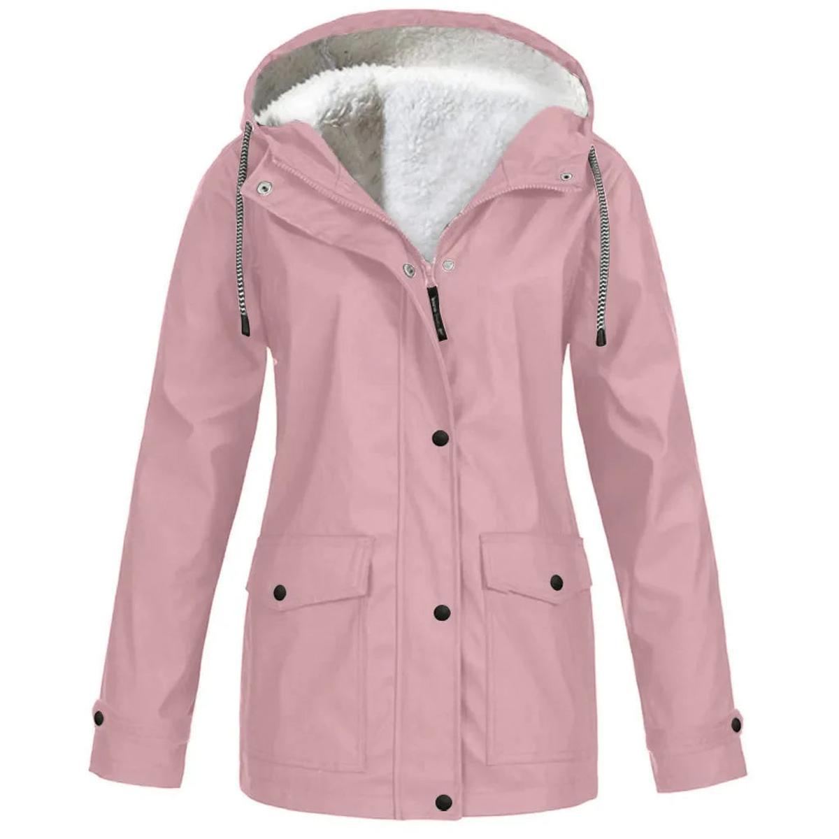 Dames Winterjas met Capuchon | Jas met Fleece Voering en Grote Zakken
