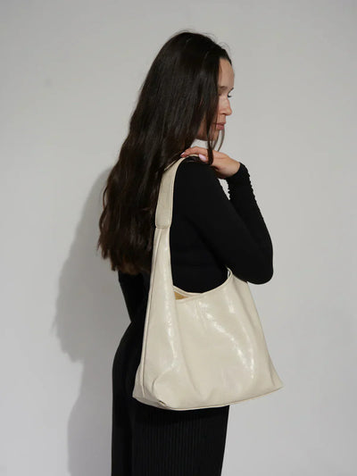 Dames Minimalistische Schoudertas | Ruime Hobo Bag