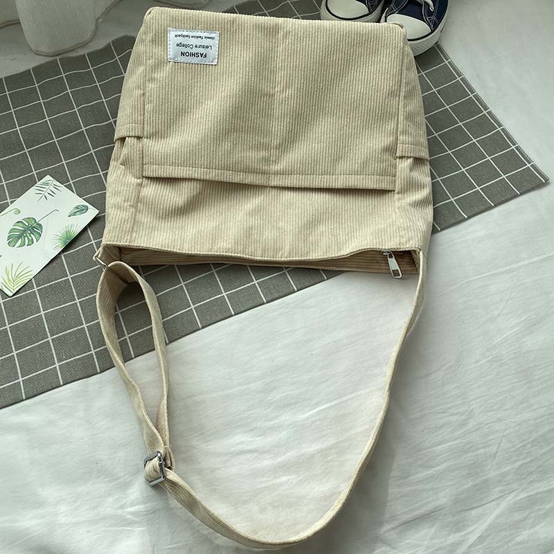 Canvas Strandtas met Ritssluiting voor Dames