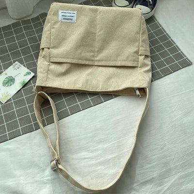Canvas Strandtas met Ritssluiting voor Dames