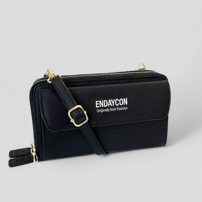 Dames Schoudertas | Compacte Portemonnee Tas met Luxe Afwerking