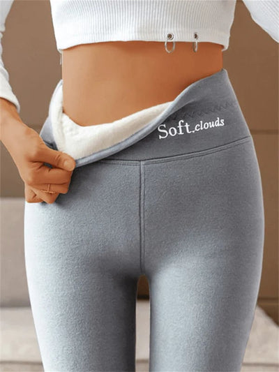 Warme winterbroek met hoge taille voor dames