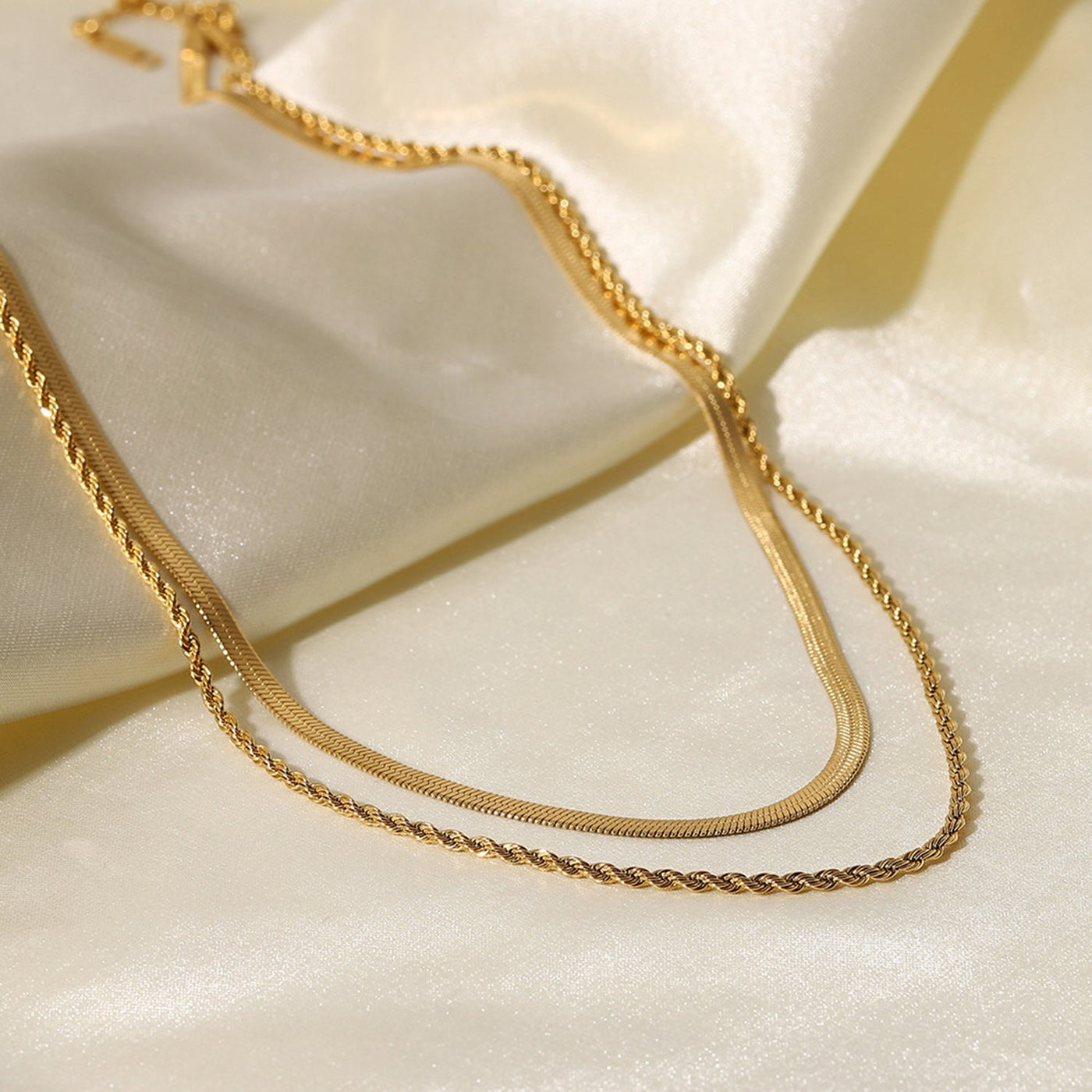 Dames Dubbele Ketting | Minimalistische Gelaagde Halsketting