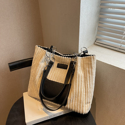 Zoe Corduroy Kettingtas Dames | Stijlvol & Functioneel