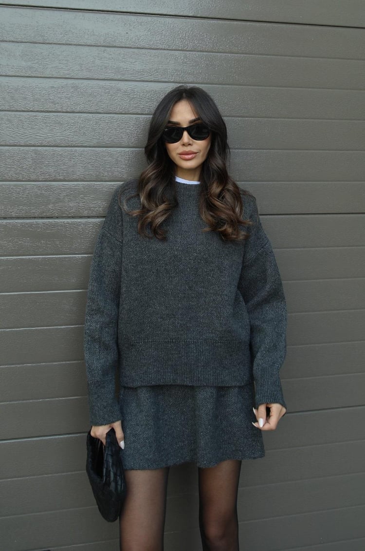 Herfst en Winter Set Trui en Rok