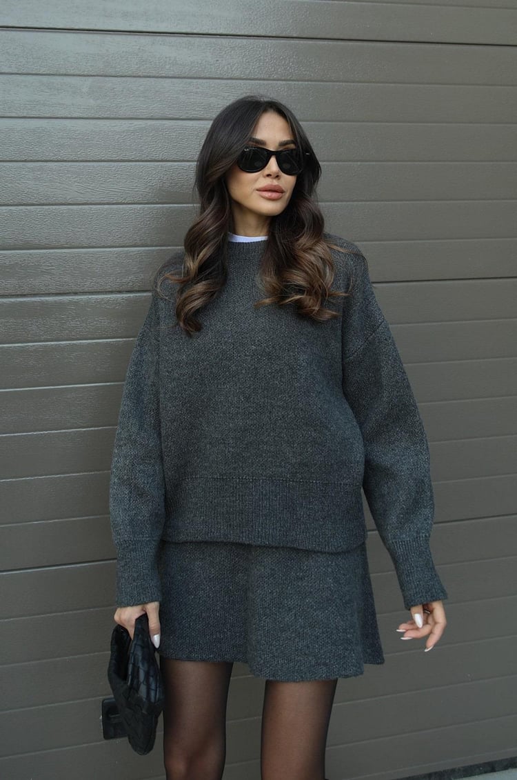 Herfst en Winter Set Trui en Rok