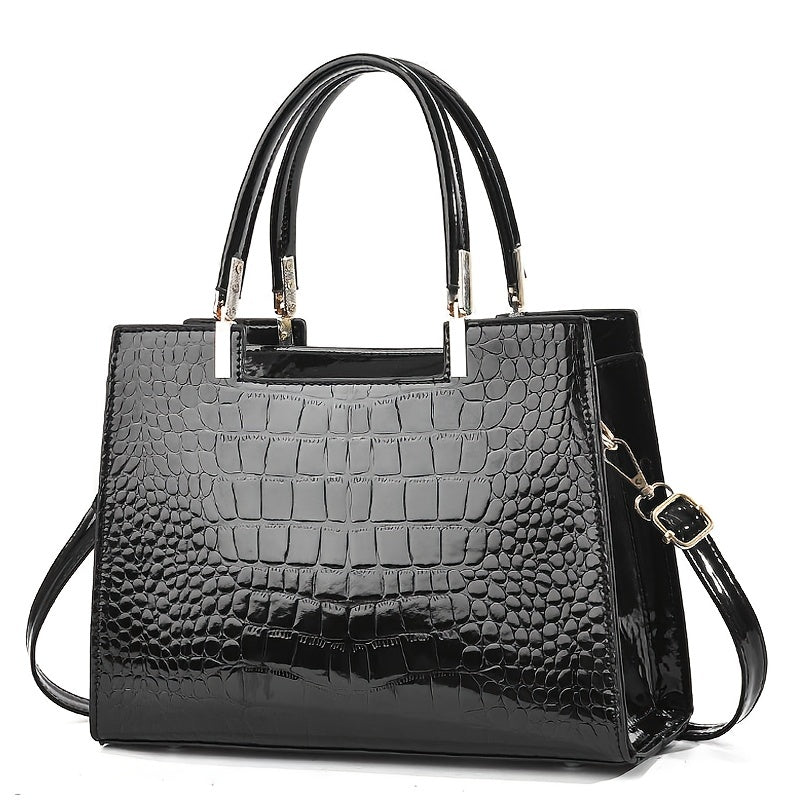 Dames Handtas | Luxe Croco Design met Schouderband