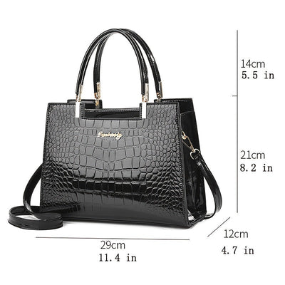 Dames Handtas | Luxe Croco Design met Schouderband