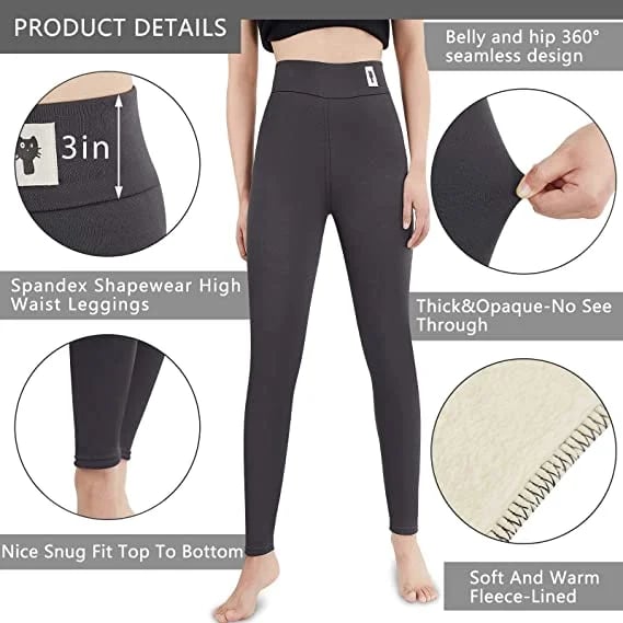 Warme winterbroek met hoge taille voor dames