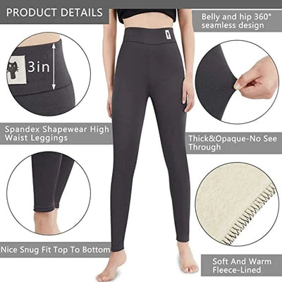 Warme winterbroek met hoge taille voor dames