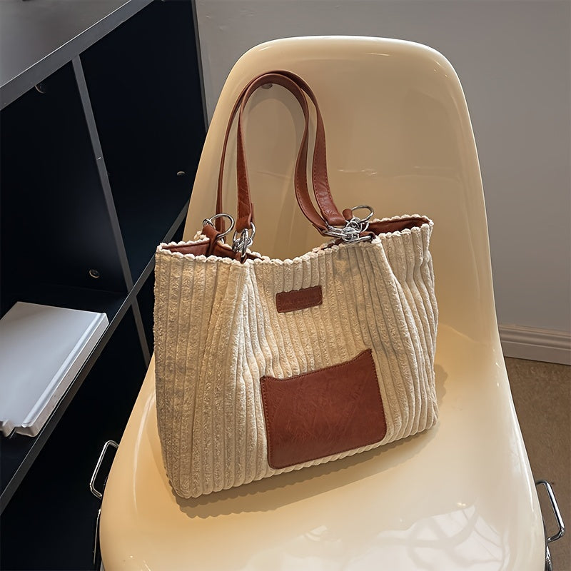 Zoe Corduroy Kettingtas Dames | Stijlvol & Functioneel