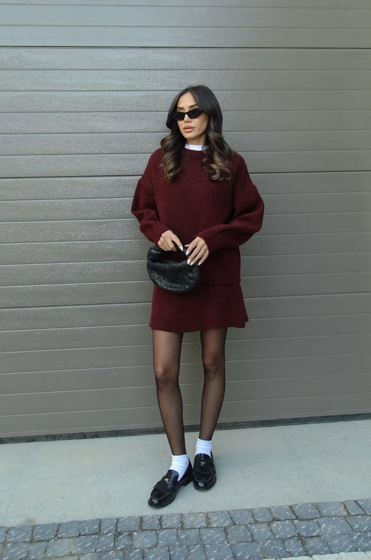 Herfst en Winter Set Trui en Rok