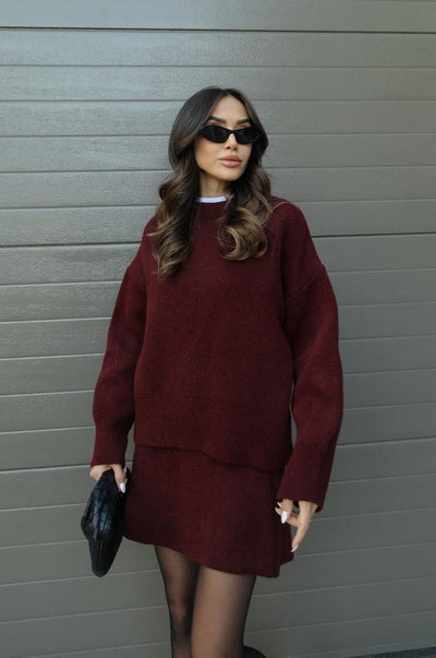 Herfst en Winter Set Trui en Rok