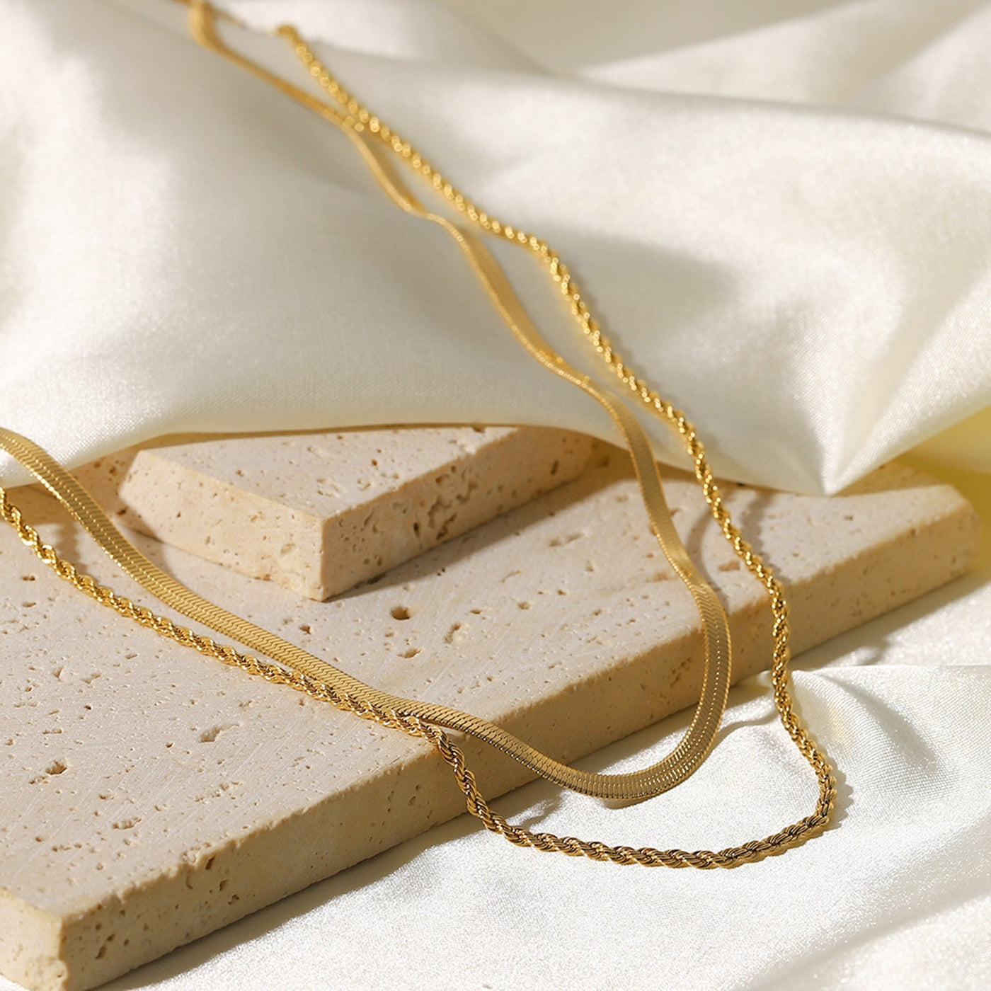 Dames Dubbele Ketting | Minimalistische Gelaagde Halsketting