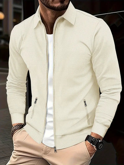 Herenvest met ritssluiting en stijlvolle look