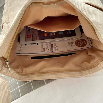 Canvas Strandtas met Ritssluiting voor Dames