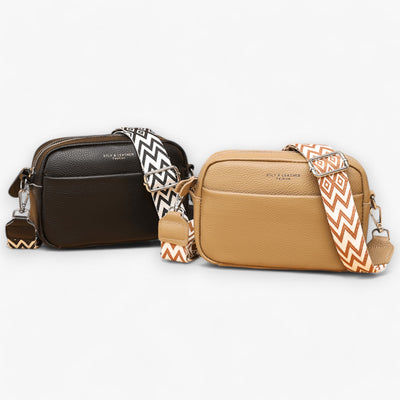 CrossbodyBag™ - Sac à main en cuir pour femme