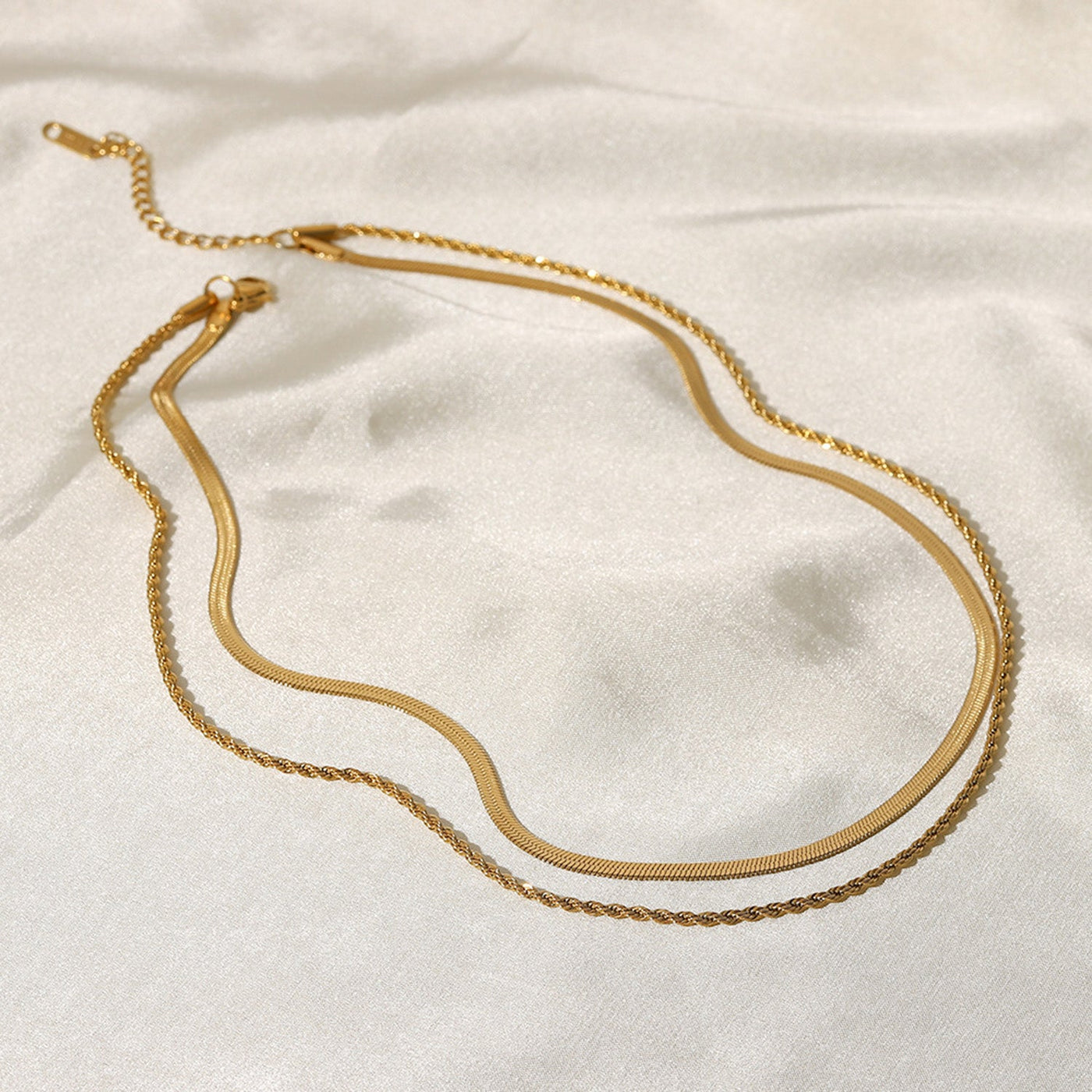 Dames Dubbele Ketting | Minimalistische Gelaagde Halsketting