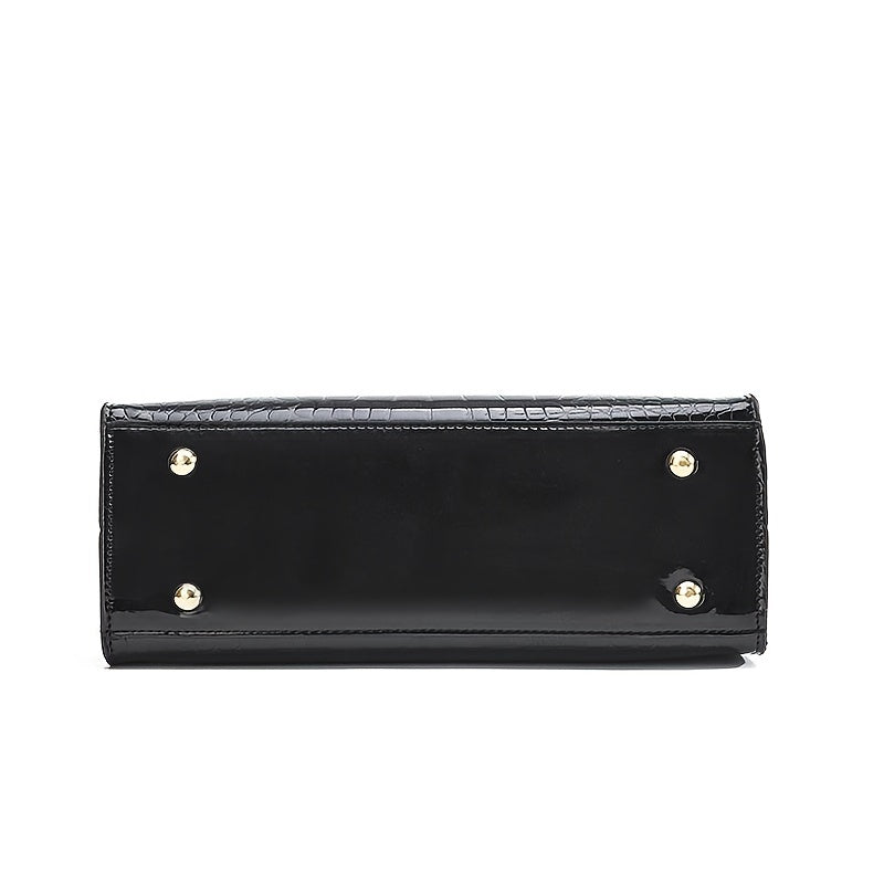 Dames Handtas | Luxe Croco Design met Schouderband