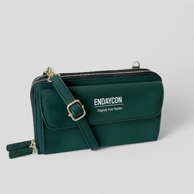 Dames Schoudertas | Compacte Portemonnee Tas met Luxe Afwerking