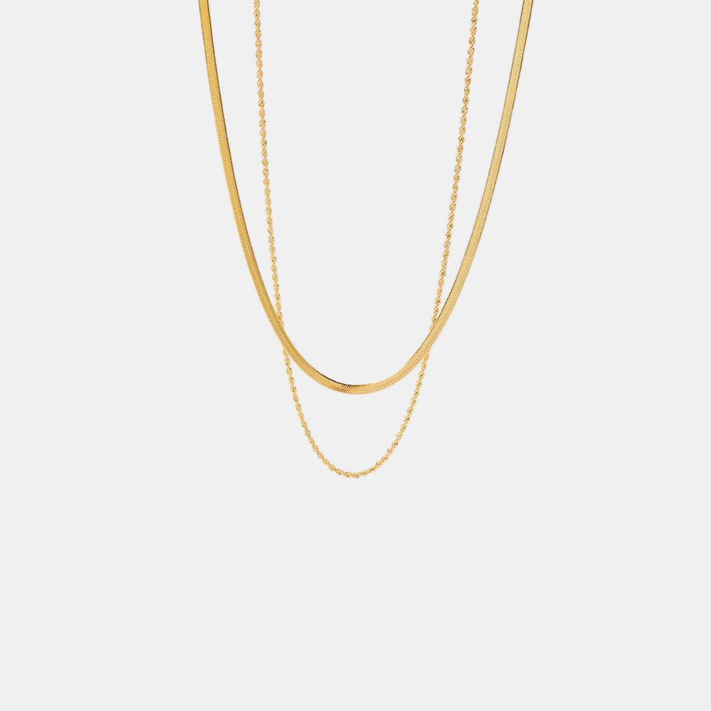 Dames Dubbele Ketting | Minimalistische Gelaagde Halsketting