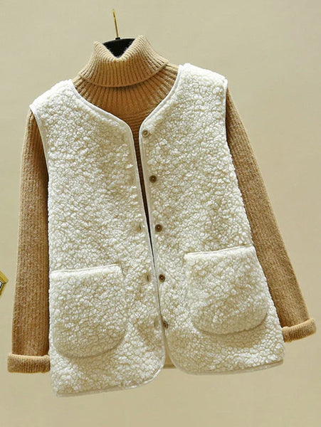 Warm Mouwloos Vest Voor Dames | Casual Look voor de Koude Dagen | Gemaakt van Zachte Lamswol