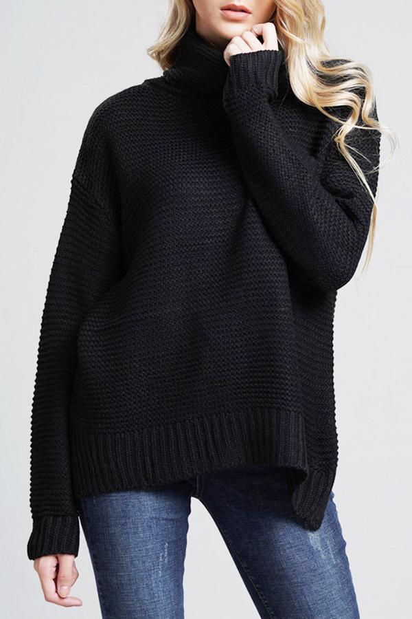 Dames Casual grof gebreide trui