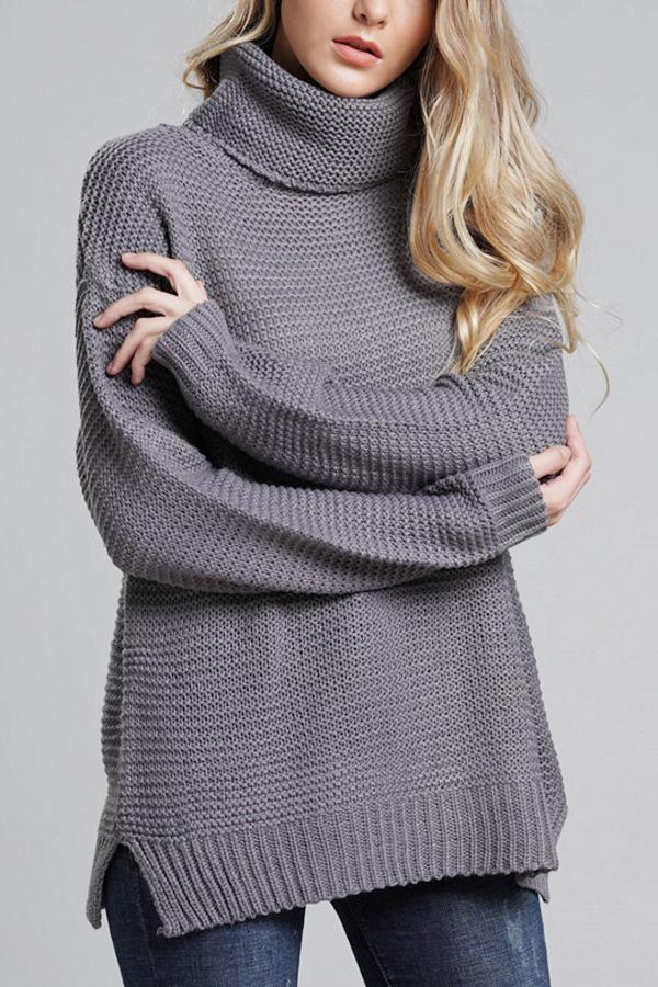 Dames Casual grof gebreide trui