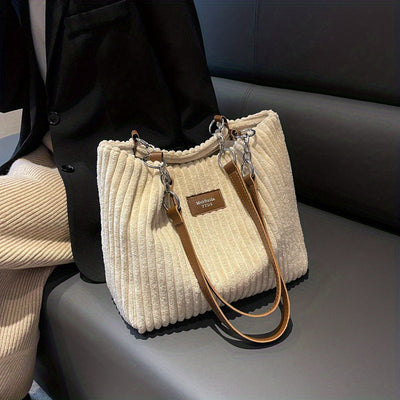 Zoe Corduroy Kettingtas Dames | Stijlvol & Functioneel