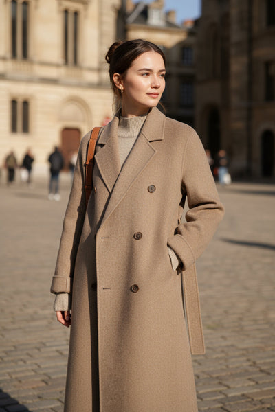 Dames Lange Jas met Ceintuur | Stijlvolle Wintermantel