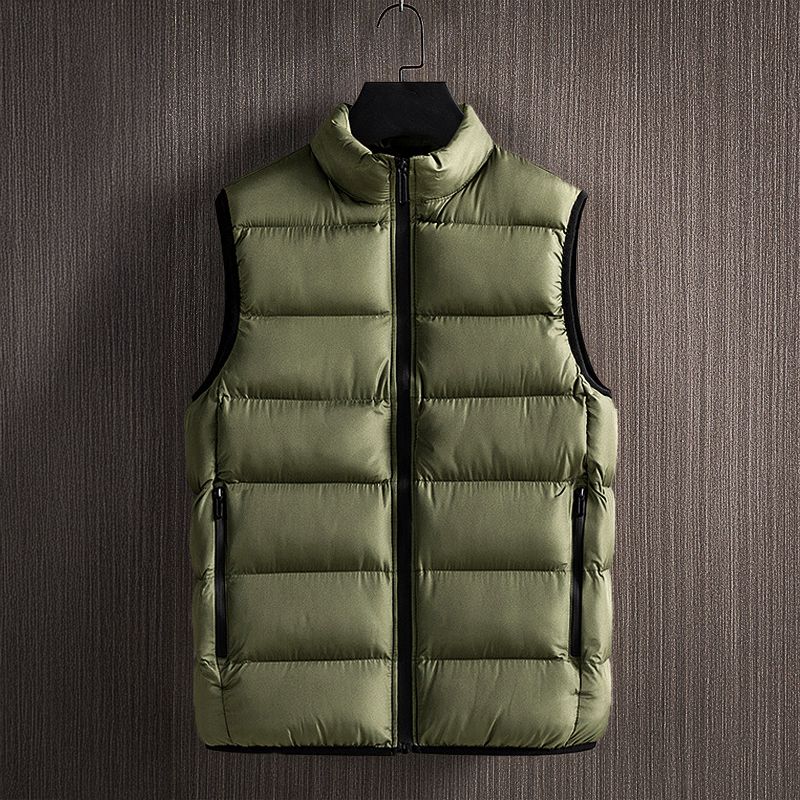 Heren Gewatteerde Bodywarmer met Hoge Kraag