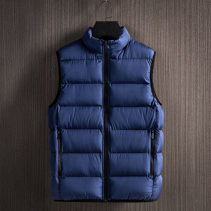 Heren Gewatteerde Bodywarmer met Hoge Kraag
