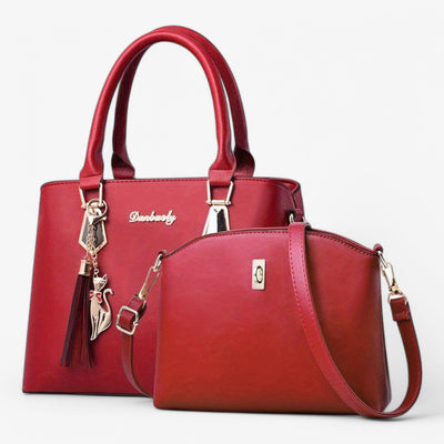 Dames Handtas Set | Luxe Schoudertas met Bijpassende Crossbody