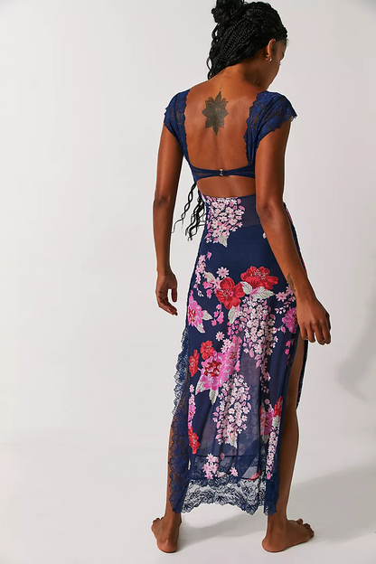 Strand Floral Maxi Jurk