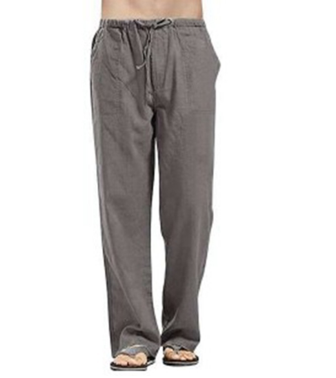Linnen Broek met Trekkoord voor Mannen
