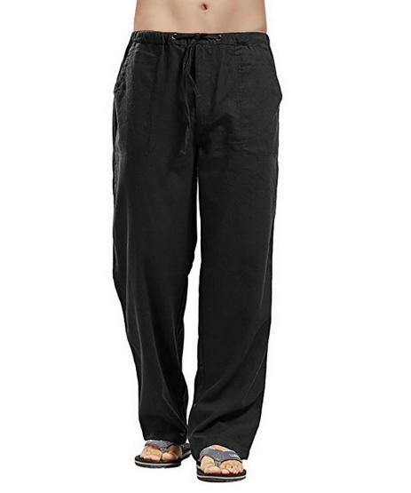 Linnen Broek met Trekkoord voor Mannen