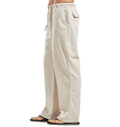 Linnen Broek met Trekkoord voor Mannen