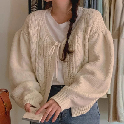 Monica Retro Gebreide Cardigan