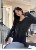 Pull femme avec détail col châle | Haut tricoté à la mode